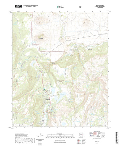 United States Geological Survey Greer, AZ (2021, 24000-Scale) digital map