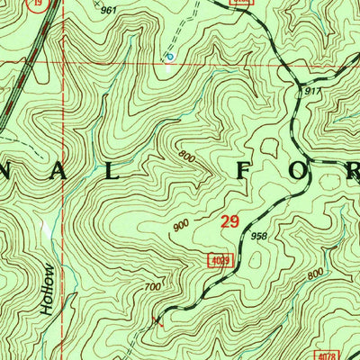 United States Geological Survey Greer, MO (1997, 24000-Scale) digital map