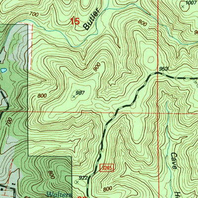 United States Geological Survey Greer, MO (1997, 24000-Scale) digital map