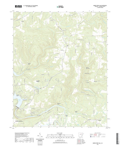 United States Geological Survey Greers Ferry Dam, AR (2020, 24000-Scale) digital map