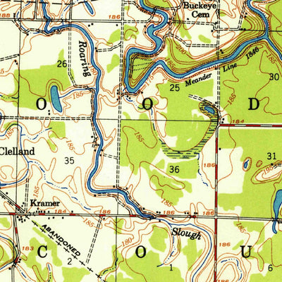 United States Geological Survey Gregory, AR (1957, 62500-Scale) digital map