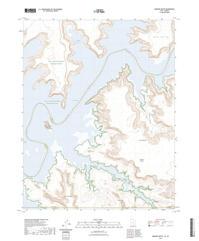 United States Geological Survey Gregory Butte, UT (2023, 24000-Scale) digital map