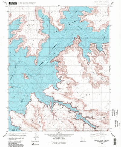 United States Geological Survey Gregory Butte, UT-AZ (1985, 24000-Scale) digital map