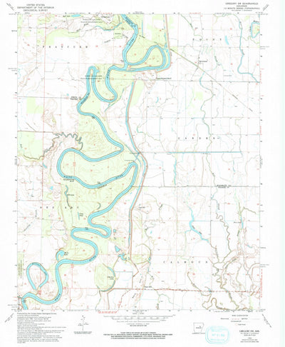 United States Geological Survey Gregory SW, AR (1968, 24000-Scale) digital map