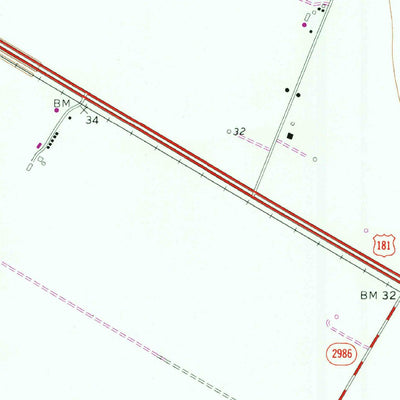United States Geological Survey Gregory, TX (1969, 24000-Scale) digital map