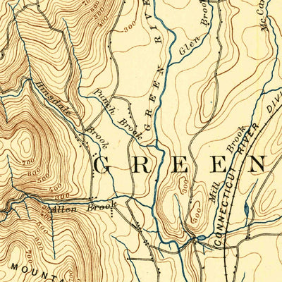 United States Geological Survey Grenfield, MA-VT (1894, 62500-Scale) digital map