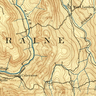 United States Geological Survey Grenfield, MA-VT (1894, 62500-Scale) digital map