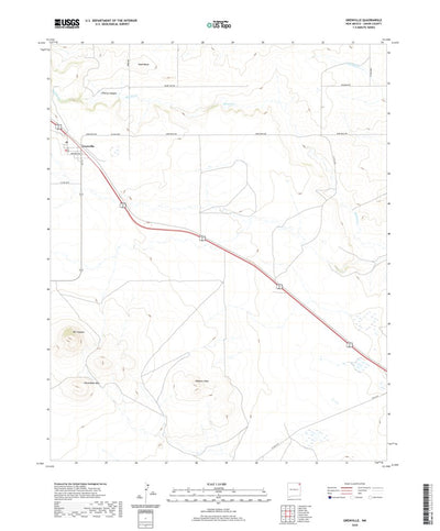 United States Geological Survey Grenville, NM (2020, 24000-Scale) digital map