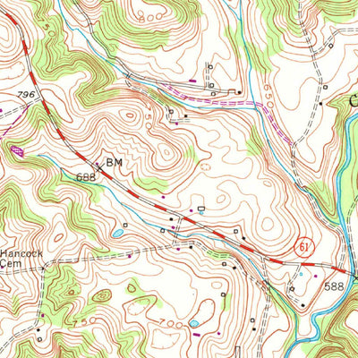 United States Geological Survey Gresham, KY (1953, 24000-Scale) digital map