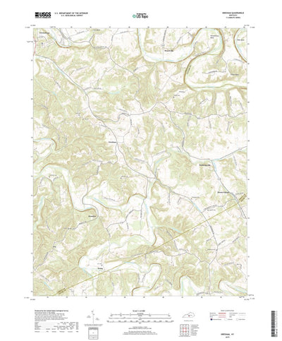 United States Geological Survey Gresham, KY (2019, 24000-Scale) digital map