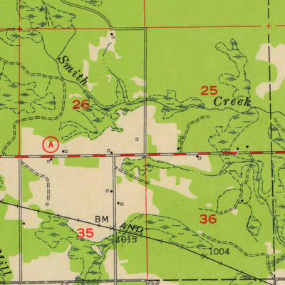 United States Geological Survey Gresham, WI (1954, 48000-Scale) digital map