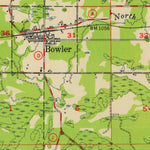 United States Geological Survey Gresham, WI (1954, 48000-Scale) digital map