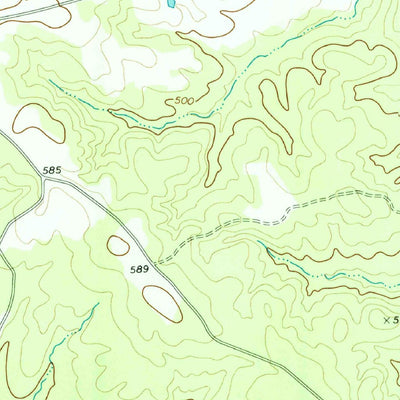 United States Geological Survey Greshamville, GA (1972, 24000-Scale) digital map