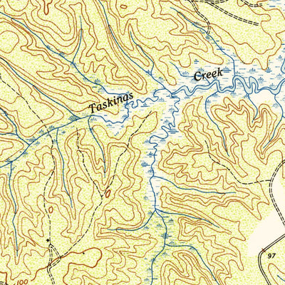 United States Geological Survey Gressitt, VA (1953, 24000-Scale) digital map