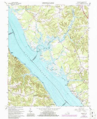United States Geological Survey Gressitt, VA (1965, 24000-Scale) digital map