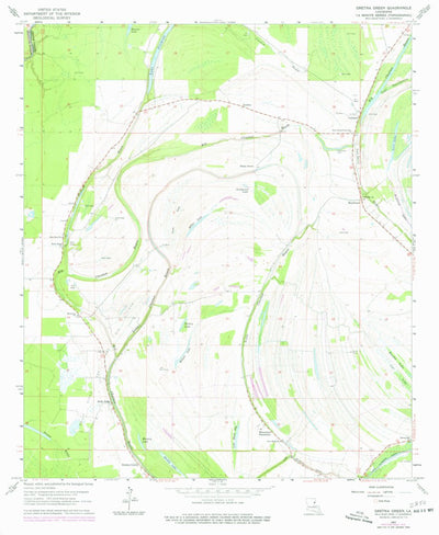 United States Geological Survey Gretna Green, LA (1963, 24000-Scale) digital map