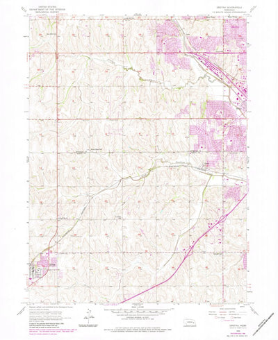 United States Geological Survey Gretna, NE (1956, 24000-Scale) digital map