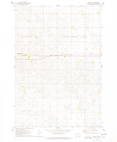 United States Geological Survey Gretna, SD (1974, 24000-Scale) digital map