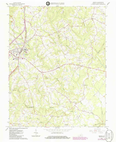 United States Geological Survey Gretna, VA (1965, 24000-Scale) digital map