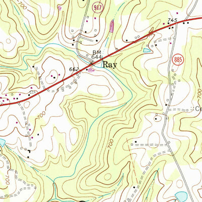 United States Geological Survey Gretna, VA (1965, 24000-Scale) digital map