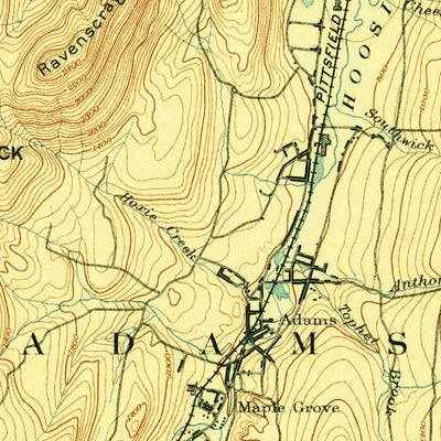 United States Geological Survey Greylock, MA-VT (1893, 62500-Scale) digital map