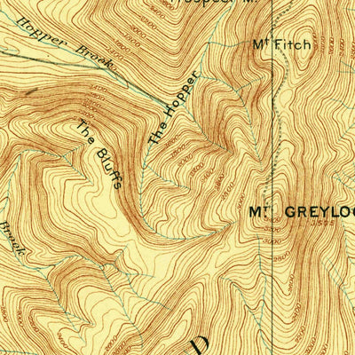 United States Geological Survey Greylock, MA-VT (1893, 62500-Scale) digital map