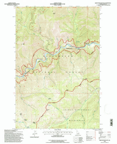 United States Geological Survey Greystone Butte, ID (1994, 24000-Scale) digital map