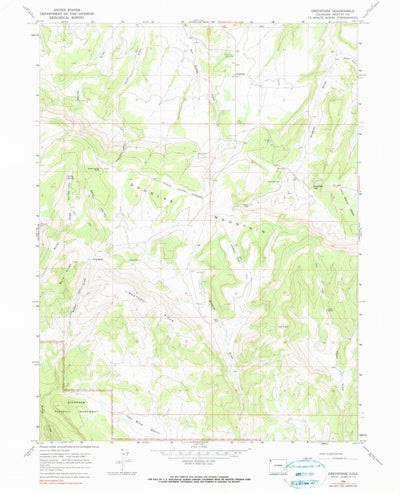 United States Geological Survey Greystone, CO (1966, 24000-Scale) digital map