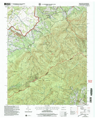 United States Geological Survey Greystone, TN-NC (2003, 24000-Scale) digital map