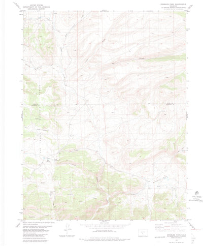 United States Geological Survey Gribbles Park, CO (1983, 24000-Scale) digital map