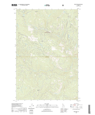 United States Geological Survey Grice Ridge, ID (2020, 24000-Scale) digital map