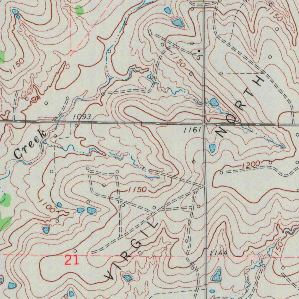 Gridley Map Gridley, KS (1967, 24000-Scale) Map by United States Geological Survey ...