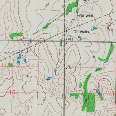 United States Geological Survey Gridley NW, KS (1967, 24000-Scale) digital map