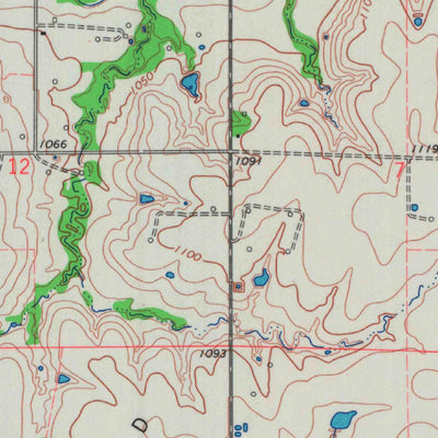 United States Geological Survey Gridley SE, KS (1967, 24000-Scale) digital map