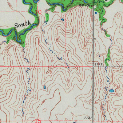 United States Geological Survey Gridley SE, KS (1967, 24000-Scale) digital map