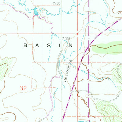 United States Geological Survey Grieve Reservoir, WY-CO (1961, 24000-Scale) digital map