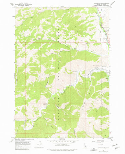 United States Geological Survey Griffin Butte, ID (1967, 24000-Scale) digital map
