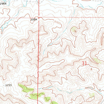 United States Geological Survey Griffin Coulee, MT (1971, 24000-Scale) digital map