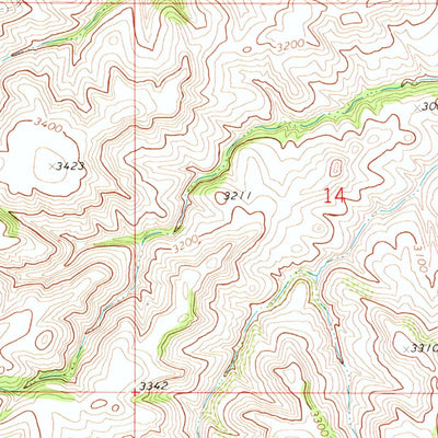 United States Geological Survey Griffin Coulee, MT (1971, 24000-Scale) digital map