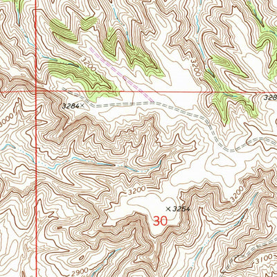 United States Geological Survey Griffin Coulee NE, MT (1971, 24000-Scale) digital map