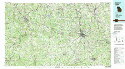 United States Geological Survey Griffin, GA (1979, 100000-Scale) digital map