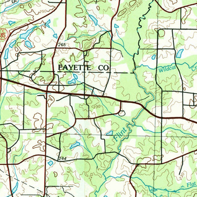 United States Geological Survey Griffin, GA (1979, 100000-Scale) digital map