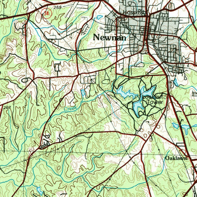United States Geological Survey Griffin, GA (1979, 100000-Scale) digital map
