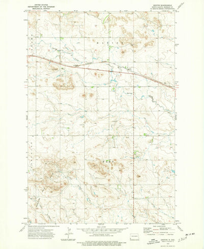 United States Geological Survey Griffin, ND (1973, 24000-Scale) digital map