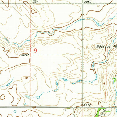 United States Geological Survey Griffin, ND (1973, 24000-Scale) digital map