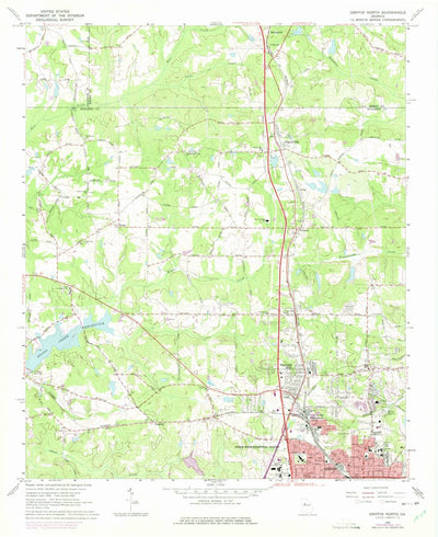 United States Geological Survey Griffin North, GA (1965, 24000-Scale) digital map