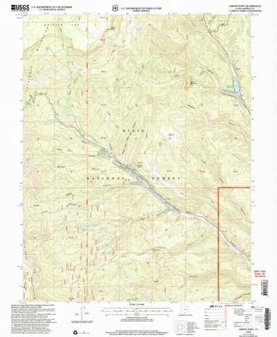 United States Geological Survey Griffin Point, UT (2002, 24000-Scale) digital map