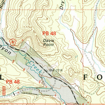 United States Geological Survey Griffin Point, UT (2002, 24000-Scale) digital map