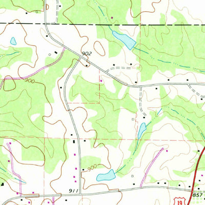 United States Geological Survey Griffin South, GA (1971, 24000-Scale) digital map
