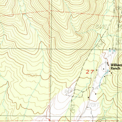 United States Geological Survey Griffith Peak, NV (1984, 24000-Scale) digital map